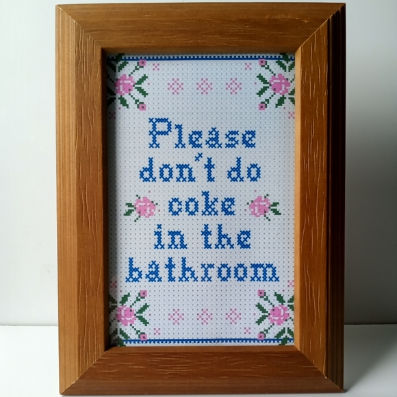 Don't do c@ke funny Bathroom Restroom washroom - Picture 5 of 7